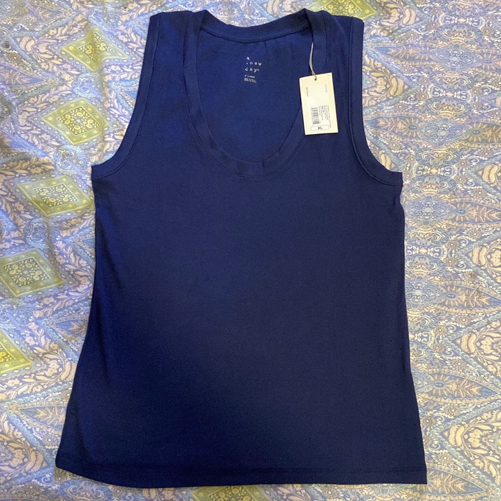 Dark blue tank